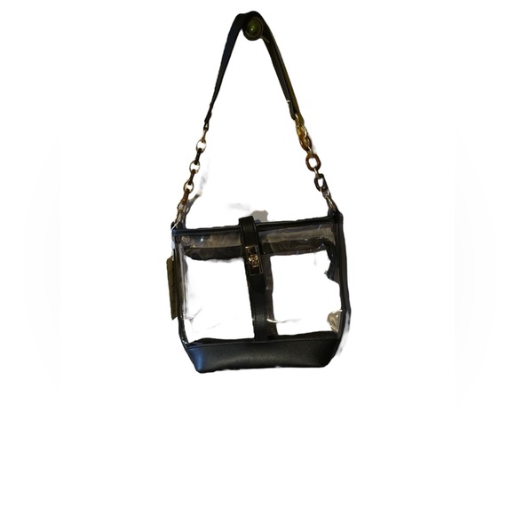 KKXiu Handbags - KKXiu clear bag (flawed) with turn lock NWT
